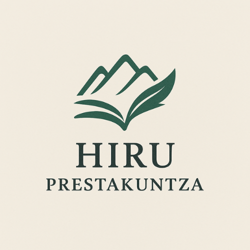Logo HIRU PRESTAKUNTZA Koop. Elkarte Txikia